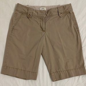 Ann Taylor Loft Bermuda Shorts Khaki Cotton
